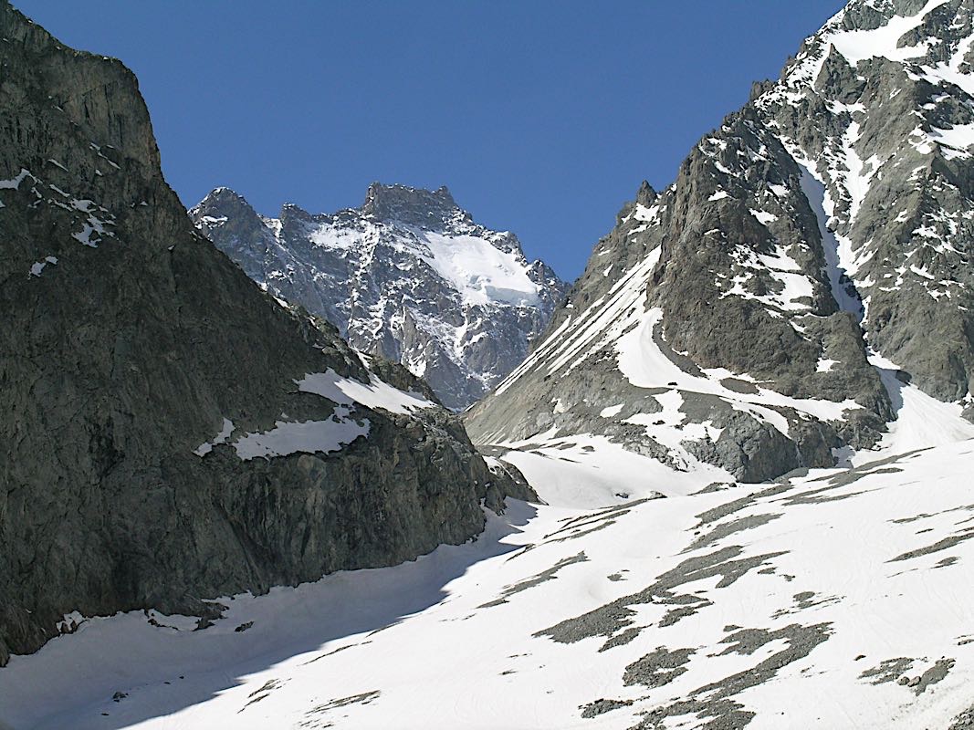 Ailefroide orientale et glacier noir, Oisans, France